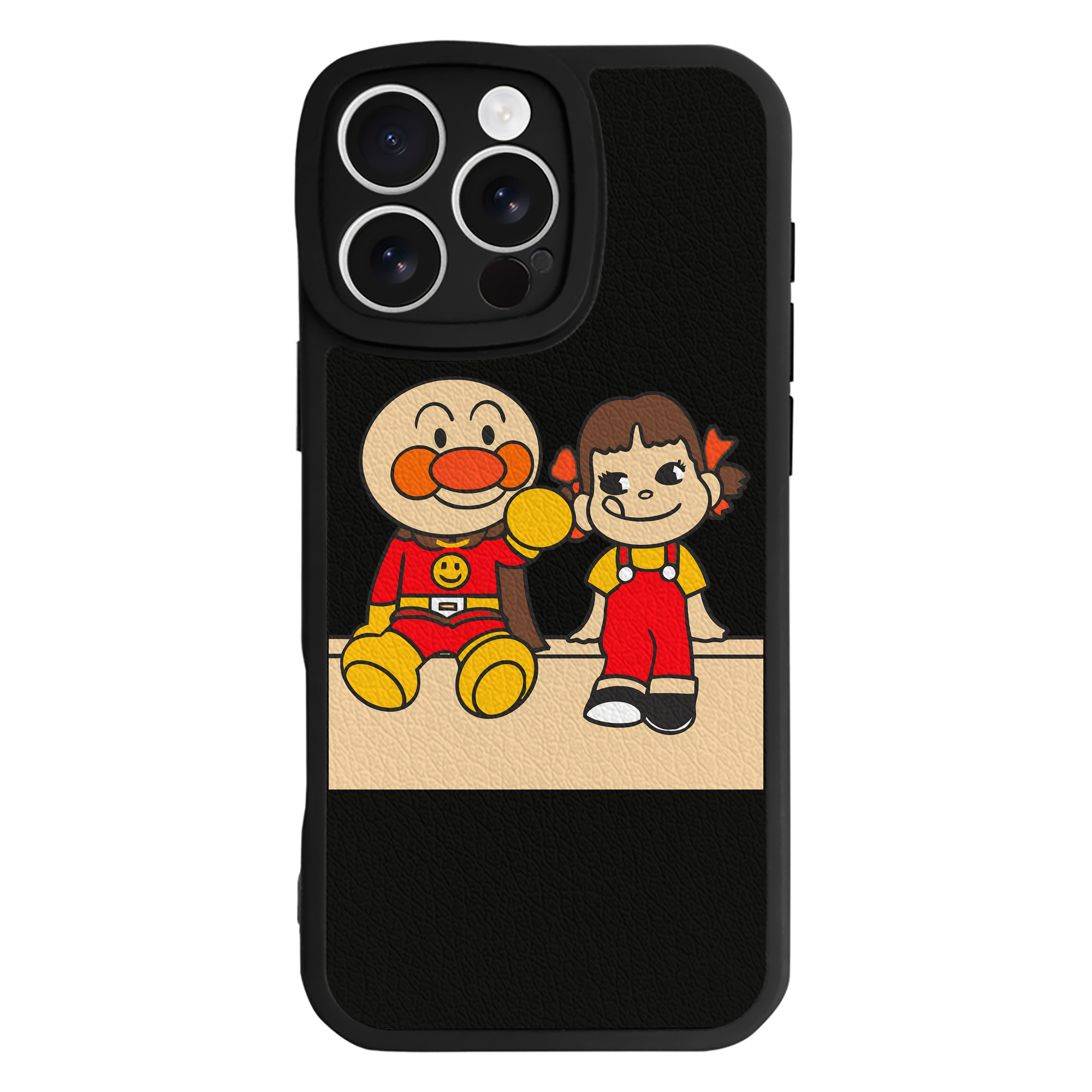 （画像用） アンパンマン Anpanman 【iPhone 16シリーズ対応】シリコンスマホケース（レザー調） 材質：シリコン